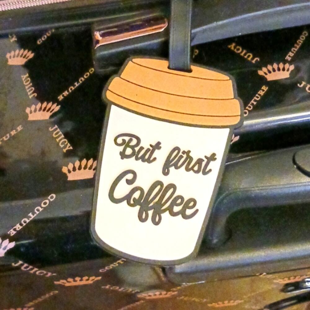 Travel Luggage Tag COFFE CUP‎ DESIGN - CUTE!!!!